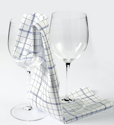 Blue Clean Glas, Geschirrtücher und Reinigungstücher der Spitzenklasse 50 x 58 cm aus der Mikrofaser filamon Gastroqualität 4er Pack