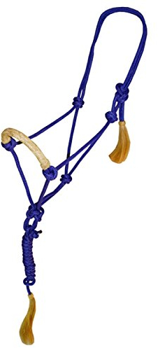 German Riding Knotenhalfter Tassel mit Strick Full pink