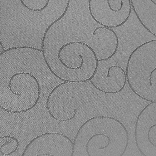amp-artshop Tafeldecke Paulina Oval 160x260 cm Hellgrau Grau - Farbe, Form & Größe wählbar · Fleckabweisend Tischdecke