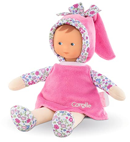 Corolle 9000010080 - Mon Doudou Miss Pink Corolle's Flower, Französische Puppe mit Charme und Vanilleduft