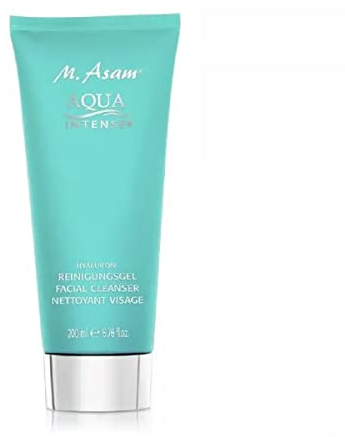 M. Asam AQUA INTENSE Hyaluron Reinigungsgel (200ml) – Sanfte Gesichtsreinigung mit Feuchtigkeitspflege, entfernt Make-up & Unreinheiten, parfümfrei & vegan, Skin Care für jede Gesichtspflege