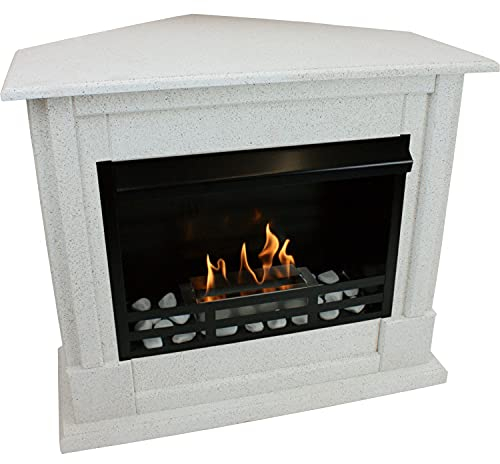 Kaminbau Mierzwa Gelkamin Ethanolkamin Kaminofen Eckkamin Rafael Deluxe - Granit Hell