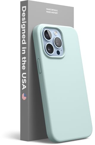 elago Silikon Hülle für iPhone 13 Pro | Premium-Silikon, kratzfest, Rundumschutz, weiches Mikrofaserfutter (Grün)