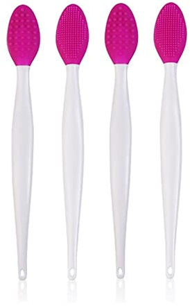 yaoqijie Nasenreinigung, benutzerdefinierte Schrubber Peeling-Anwendung, Silikon-Lippenpeeling-Bürste, Großhandelsdauer, Grifffarbe: Violett, 50 Stück)