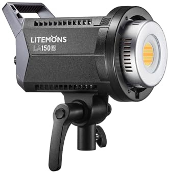 Godox Litemons LA150Bi Studio LED Video Light 190W Fotografía Lámpara de luz 2800K-6500K Temperatura Bicolor 11 FX Efectos de iluminación CRI96+ TLCI97+ Bowens Mount App Control Remoto