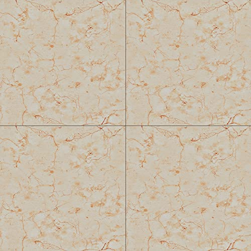 54PCS Self Adhesive Floor Planks, Peel and Stick Vinyl Flooring Square Tiles Cover 5.02m², Stone Effect/Marble Look Waterproof Floor Stickers for Kitchen, Living Room, Easy DIY