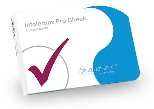 blue balance® Intoleranztest PRO | Gesundheitstest | Lebensmittelunverträglichkeitstest | Probenahme-Kit | Selbsttest für Zuhause | Schnelltest | mit Laboranalyse