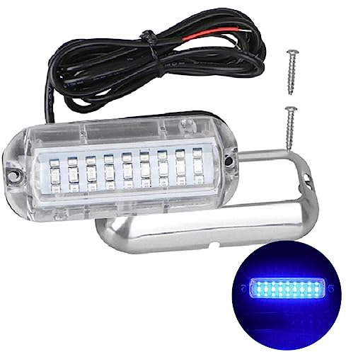 INOOMP Unterwasser Led Bootslichter Edelstahlgehäuse 27-leds Stoßfest Für Bootsdeck Und Navigationsbeleuchtung