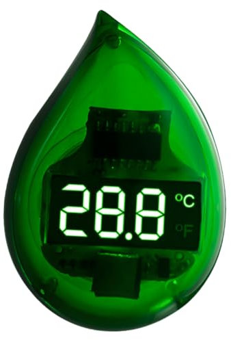 Temperaturmessgerät Für Aquarien Mini-größe Grüne -anzeige Einfach Zu Bedienen Und Zu Installieren