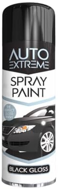 SDMAX All Purpose Black Gloss Spray Paint, Gloss Finish, Suitable for Wood, Metal, Plastic, and, Glass Surface, Easy and Quick Spraying, Interior and Exterior Usage, 250ML (1 Pcs)