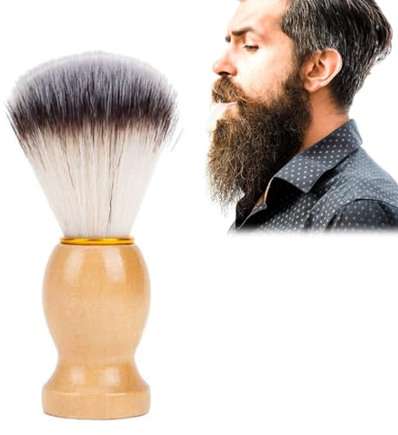 Pennello da Barba, Barba con Pennello, Pennello da Barba Professionale in Pelo, Pennello Barba Manico in Legno, Pennello da Barba Fatto a Mano, Pennello da Barba In Tasso, Spazzola Per Barba