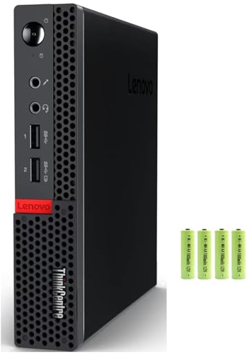 Lenovo ThinkCentre M625 Mini PC desktop [Windows 11 Pro], AMD A4-9120C a 2 core (fino a 2,4 GHz), 8 GB di RAM, SSD PCIe da 512 GB, scheda grafica AMD Radeon R4, 2 porte display, 6 porte USB, RJ-45