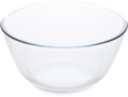 Guardini, Ciotola Ø 17 cm - 1.1L, Vetro borosilicato, Trasparente/Azzurro