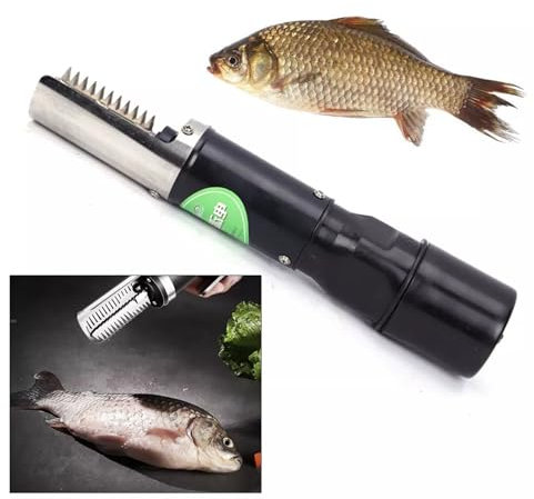 Ciounmb Elektrischer Fischschupper: 2200mAh Wiederladebar, Hochleistungs-Auto-Schalter, Wasserdicht - Edelstahlschaber für Fisch