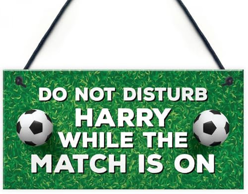 Signs Plaques Football Sign For Bedroom Man Cave Door Wall Sign Personalised House Decor