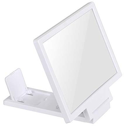 ZJFHEYUO Phone Screen Magnifier 3D Mobile Phone Screen Magnifier Amplifying Stand Movie Video Foldable Desktop 7.1 * 5.9 Inch Bracket Folding Phone Holder