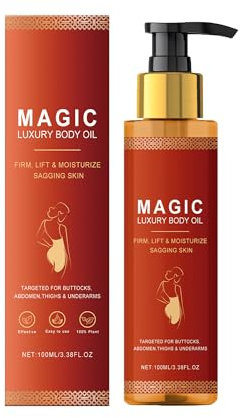 Liillya Magic Body Oil Shower Oil with Lavender Extract, Vitamin E, Rose, Coffea Arabica Seed & Hyaluronic Acid Shave Oil for Women Body Moisturizer Lightweight & Non-Greasy 3.38 oz