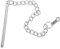 Jorzer Perno stabilizzatore per ombrellone da patio con catena da 7,6 cm, parti di ricambio per ombrelli, accessori in metallo robusti e di lunga durata, per esterni