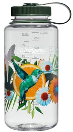 NALGENE 32oz Wide Mouth Citrus Hummingbird Sustain, Zitrone