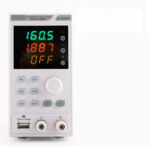 Fuente de alimentación de CC variable for laboratorio, 40 V/20 A/300 W, regulador de voltaje ajustable, estabilizador, fuente de alimentación de banco de laboratorio conmutada Alta precisión, amplio r