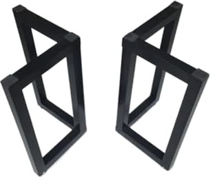 LXLAEOANG Supporto for gambe in ferro battuto, treppiede for gambe da ufficio, struttura in legno massello di grandi dimensioni, treppiede da tavolo in metallo per Tavolino, Scrivania(Color 2)