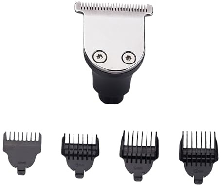 WRITWAA Elektrischer Bartschneider Ersatzkopf Metall Haarschneidekamm Trimmer Zubehör Kämme Abwaschbar Hautschonend für Herren Bartpflege und Haarschneidemaschinen