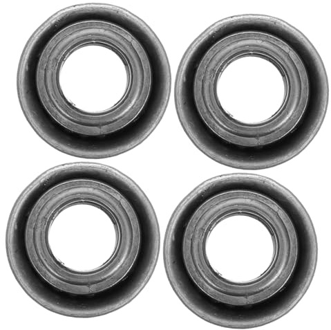 DONFAMDS Wheelchair Front Fork Stem Bearings 4pcs White Universal Steel Replacement Accessories Transport Chair Steering Swivel Axle Repair Parts for Mobility Scooters and Walkers