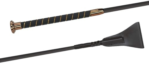 JA Horse JA0026 Fleck SILKTOUCH Crystal Springgerte, Braun, 60 cm | Eleganter Ultrasoft-Griff mit Kristall-Elementen – Hochwertige Springgerte für Springreiten & Turnier