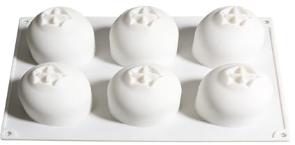 Generico da forno in silicone forme - 6 Cavi in Silicone Alimentare Resistente al Calore | Stampo in Silicone a Forma di Mirtillo - per Cioccolatini Biscotti Dessert Muffin Budino Festa