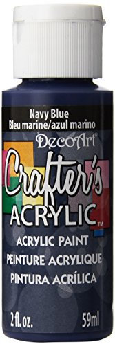 Deco Art DCA29-3 - Pintura para Tejidos y Telas, Color Azul Marino