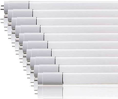 10 Pezzi ZoneLED SET - 60cm Tubo Neon LED - T8 G13-10W (sostituito tubo gas 18W) - Bianco neutro 4500K - 800 lm - Angolazione fascio luce >160°