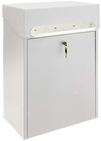 ARREGUI Multipack EP3001 Paketkasten aus Stahl für kleine Pakete, Einzel-Briefkasten, weiß