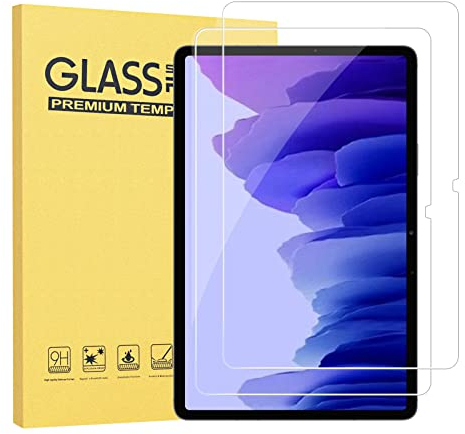 Gerutek [2 Piezas Protector Pantalla para Samsung Galaxy Tab A7 10.4 2022/2020 (SM-T500/T505/T503/T507) 9H, Antiarañazos, Antihuellas Ultra Transparente Cristal Vidrio Templado para Samsung Tab A7