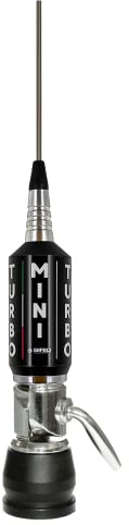 SIRIO MINI TURBO 'L' COAX ANTENNA VEICOLARE PER CB LUNGHEZZA: 1650mm POTENZA MASSIMA: 1000W… (BLACK)