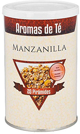 Aromas de Té - Pirámides de Manzanilla/Manzanilla Pirámides con Efecto Calmante y Reparador del Aparto Digestivo, 20 Pirámides