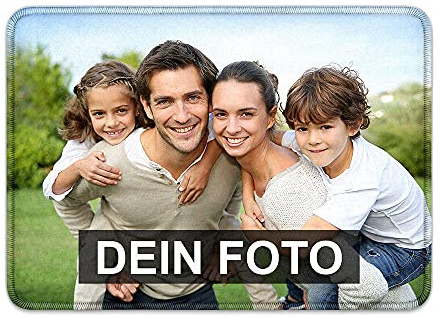 Print Royal Fußmatte selbst gestalten - Fußabtreter mit eigenem Foto, Logo und Text Bedrucken - rutschfest, Rand gekettelt, 70 x 50 cm I Geschenk Personalisiert