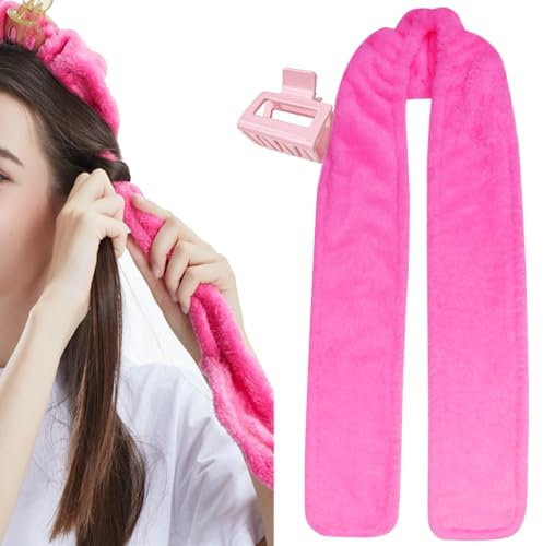 Bigodino Lungo per Boccoli, Bigodini Grandi per Volume, Bigodino Fascia Capelli, Bigodin Morbidi per Dormire, Arricciacapelli Senza Calore, Heatless Hair Curler Waves Curlers per Capelli Medi Lunghi