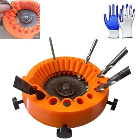 Générique Drill Bit Sharpener, 1 Count, Aiguiseur de forets, Affûteur de forets, 2 à 13 Mm, Métal, Plastique, Béton, 125 Mm Grinder