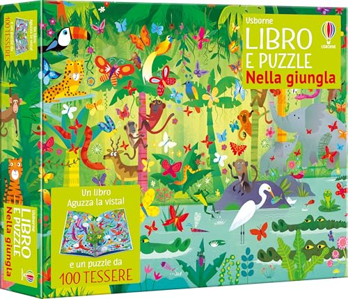 Libro e puzzle: Nella giungla
