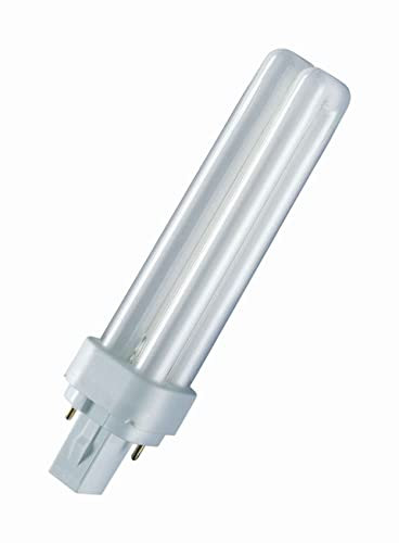 Osram - Lampada fluorescente compatta Dulux D 18W/827 G24d-2, luce calda