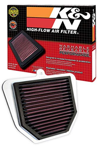 K&N YA-1006 Motorrad K&N Tausch-Luftfilter, Rot