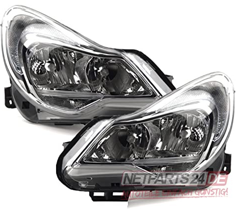 Johns, Scheinwerfer Halogen passend für Opel Corsa D ab 2011- Satz H7 H1 LR
