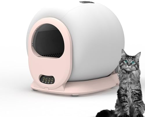 DELURA Lettiera Gatto Autopulente con App, Controllo degli Odori, Monitoraggio della Salute, Lettiera Autopulente for Gatti