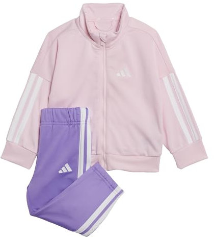 adidas Unisex - Bimbi 0-24 ESSENTIALS CLIMACOOL TRACKSUIT, Clear Pink/White, 3-6 Months