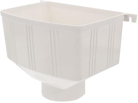 jojofuny Cubo De Lluvia De Pvc Canalón De Agua De Lluvia Canalón Bajante Conector De Drenaje Bajante Desviador De Bajante Canal De Lluvia Barril Desviador De