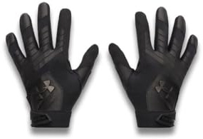 Under Armour Men's Clean Up Baseball Gloves, 001 BLACK/BLACK, LG