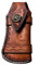 DONGKER 4.7'' Knife Sheath,Leather Knife Pouch w/Snap Closure Belt Loop for Folding Knife Pocket Knife(Without Knife)