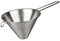 Colador Chino, Colador Chino Varilla, diámetro 26 cm, Acero Inoxidable con Mango, Forma cónica,Plateado, Cocina