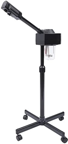 Vaporizador facial de ozono de 750 W, cuidado profundo, sauna facial, función de ozono, vaporizador, boquilla giratoria 360 °