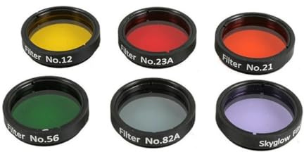 Set di accessori per telescopio Set di colori da 1,25 (6 pezzi) for oculare di telescopi astronomici Fotocamera del telescopio